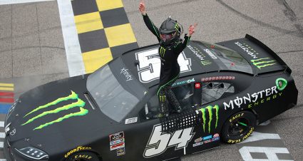 Ty Gibbs beats out Austin Cindric for win in Xfinity Kansas playoff race